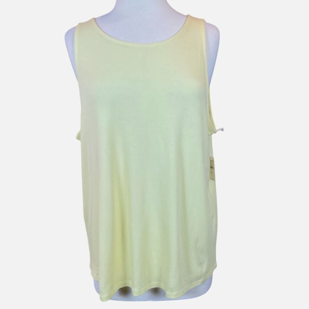Haven Well Within Yellow Cotton Strappy Back Tank XL NWT